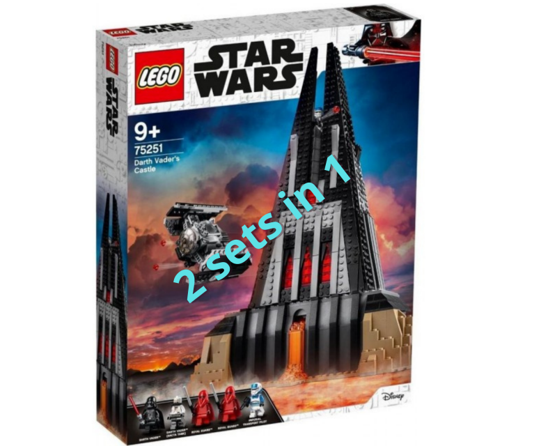 Star Wars set 1 : set 75251 (razor crest), en set 75292 (kasteel van Darth Vader) : 2053 steentjes