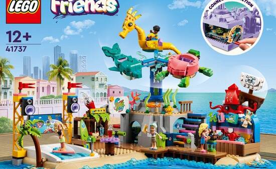 Friends, pretpark op het strand, 1348 steentjes